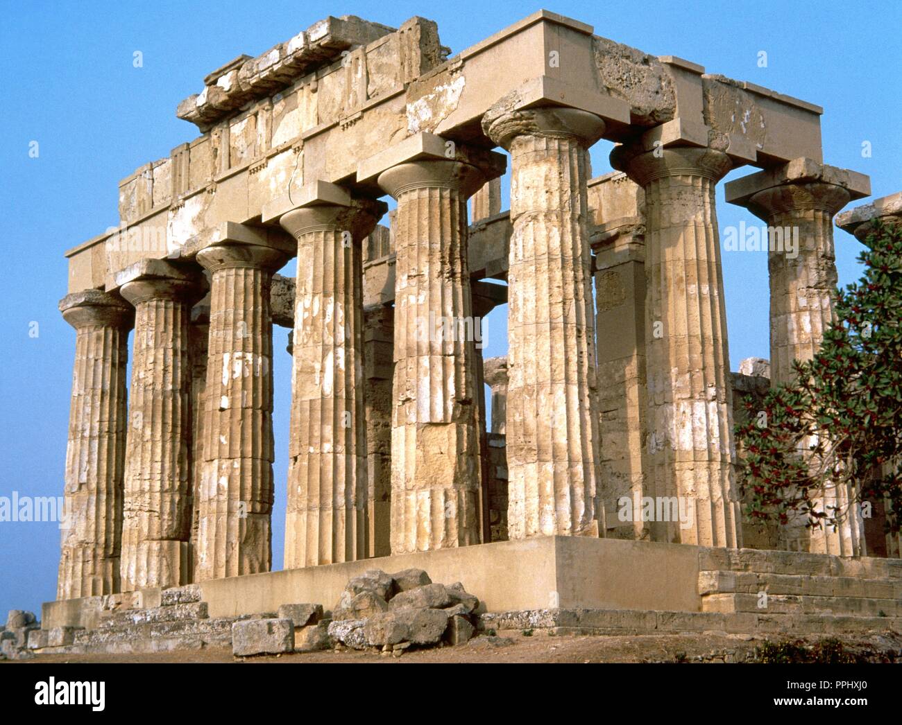 Magna Graecia. Selinunte. Ancient Greek city. Acropolis. Temple E or