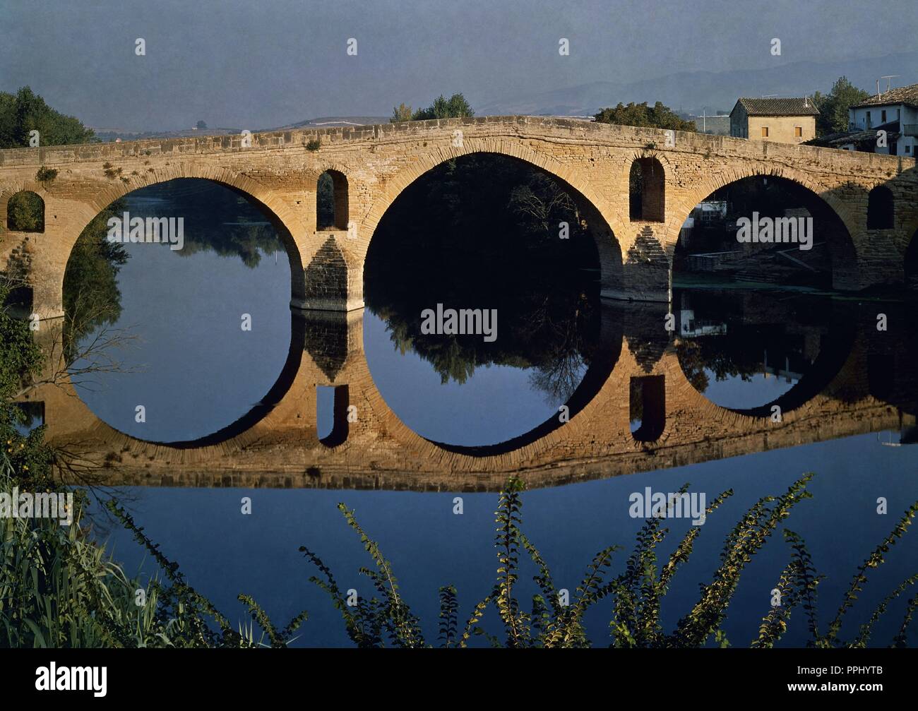 Romanesque Bridge ROMANESQUE BRIDGE OVER THE RIVER ARGA - 11th CENTURY. Location ...