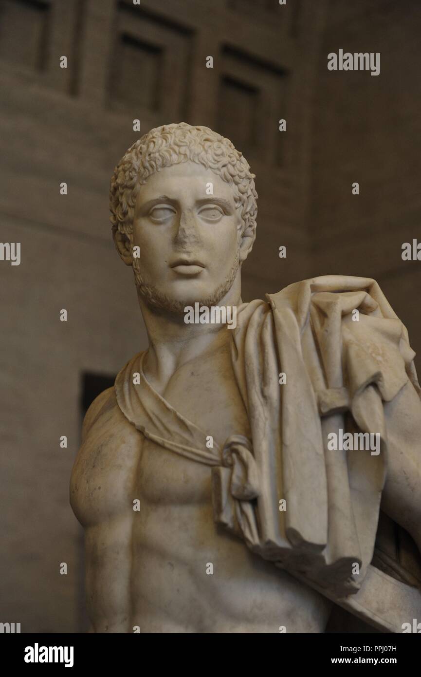 Greek art. Diomedes. Roman sculpture after original of about 430 BC. Glyptothek. Munich. Germany. Stock Photo