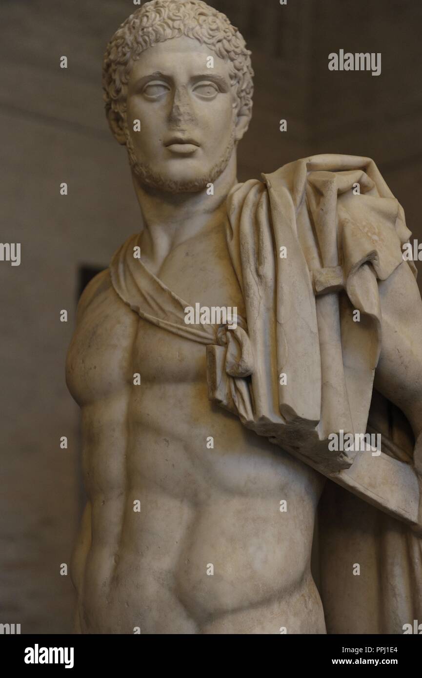 Greek art. Diomedes. Roman sculpture after original of about 430 BC. Glyptothek. Munich. Germany. Stock Photo