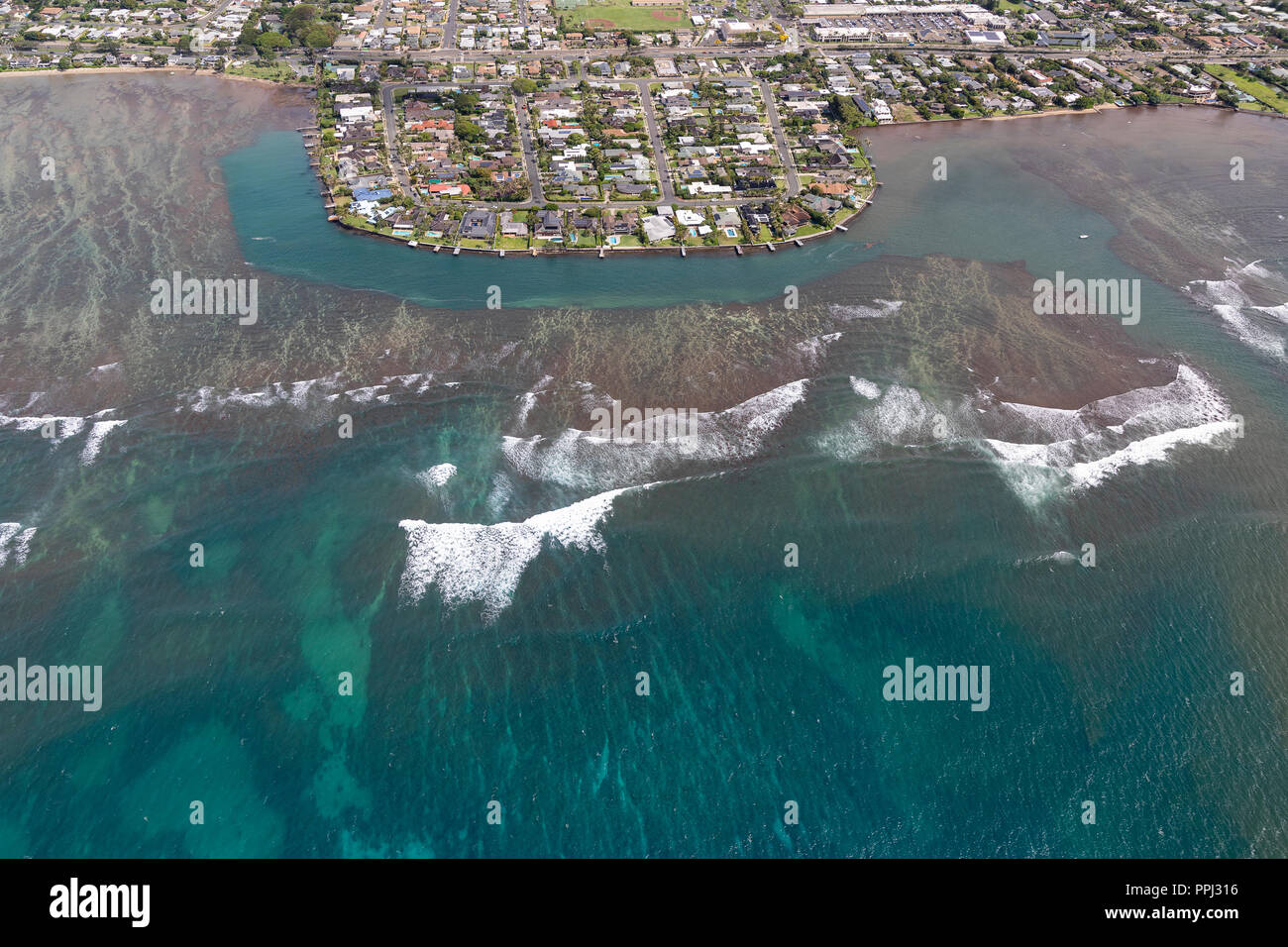 Hawaii Aerial Stock Photo