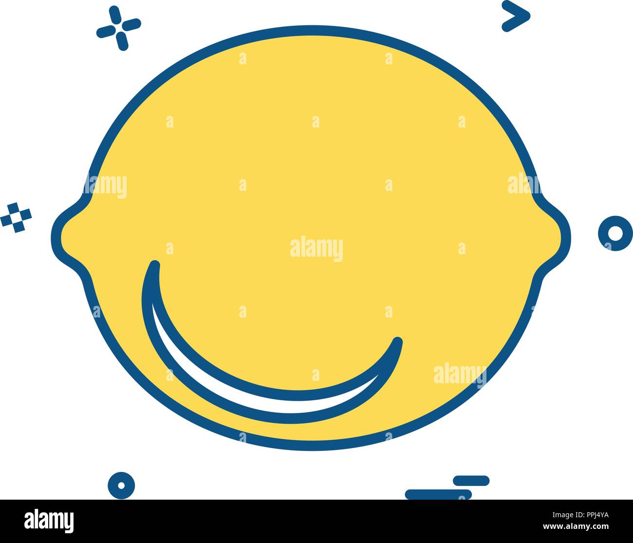 Lemon icon design vector Stock Vector Image & Art - Alamy