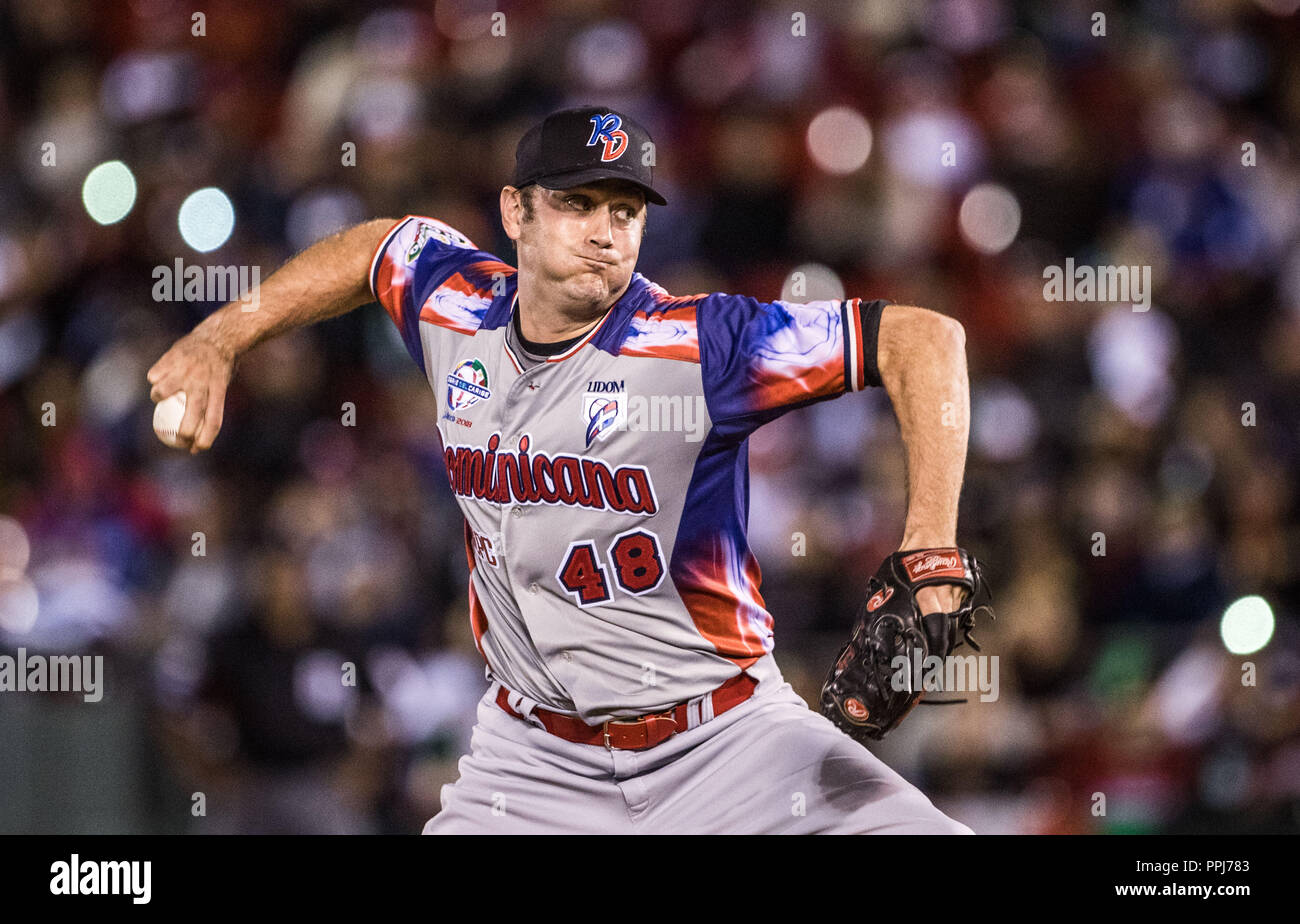 Águilas Cibaeñas de Republica Dominicana, gana su pase a la final de la Serie  del Caribe al ganar a Alazanes de Gamma de Cuba, durante la Serie del C  Stock Photo -