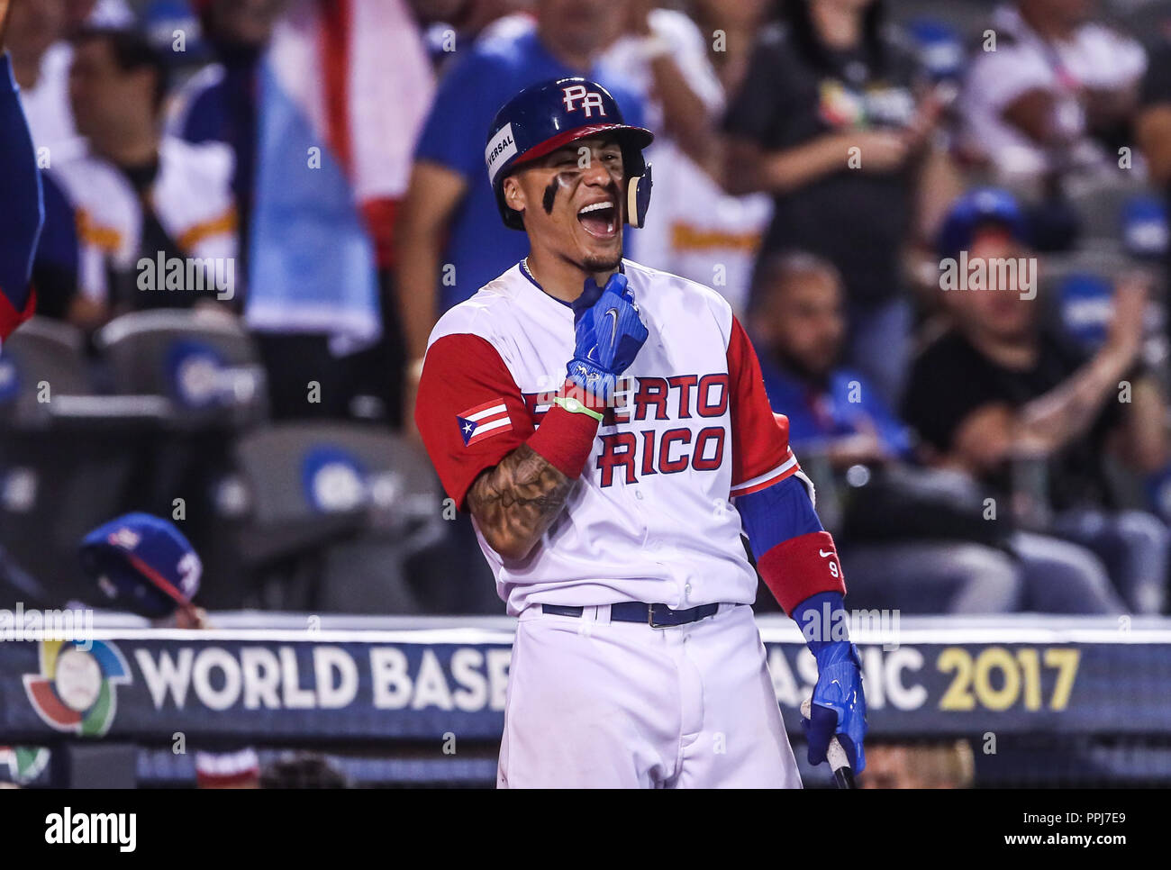Javier Baez Puerto Rico Baseball Majestic 2017 World Baseball
