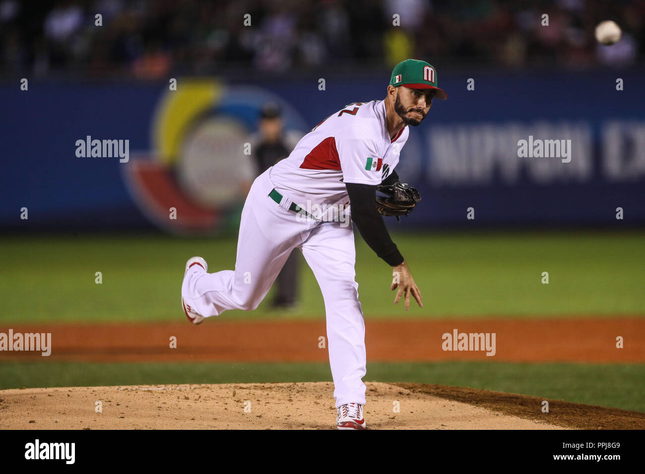 Acciones, durante el partido entre Mexico vs Puerto Rico, World