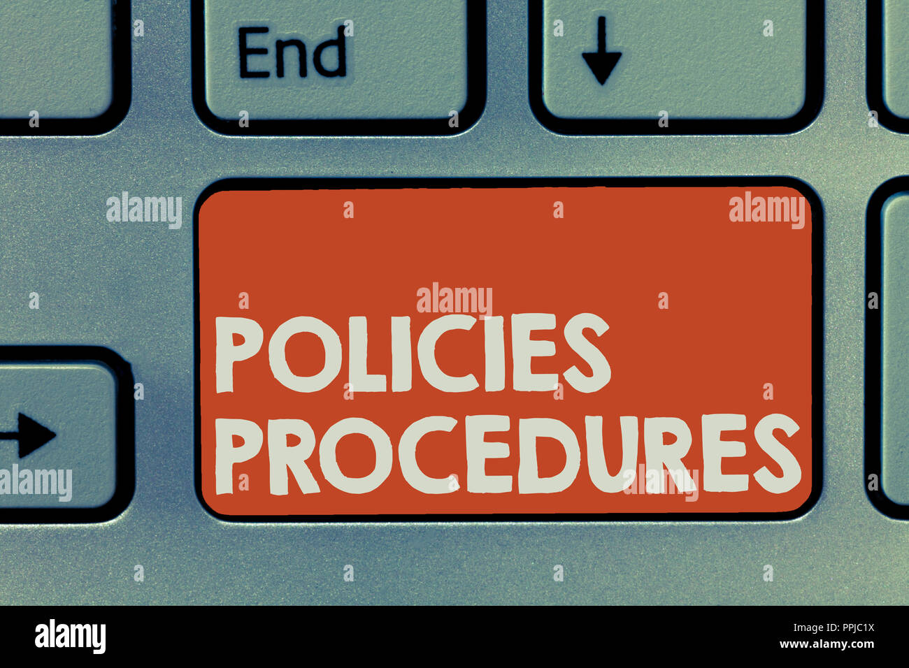 Text sign showing Policies Procedures. Conceptual photo Influence Major ...