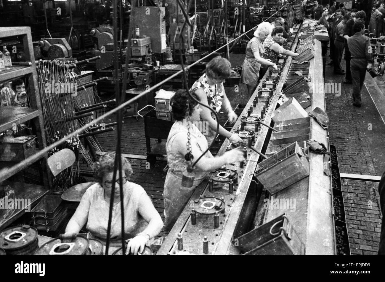 Production of engines, axles and other parts of car production at the