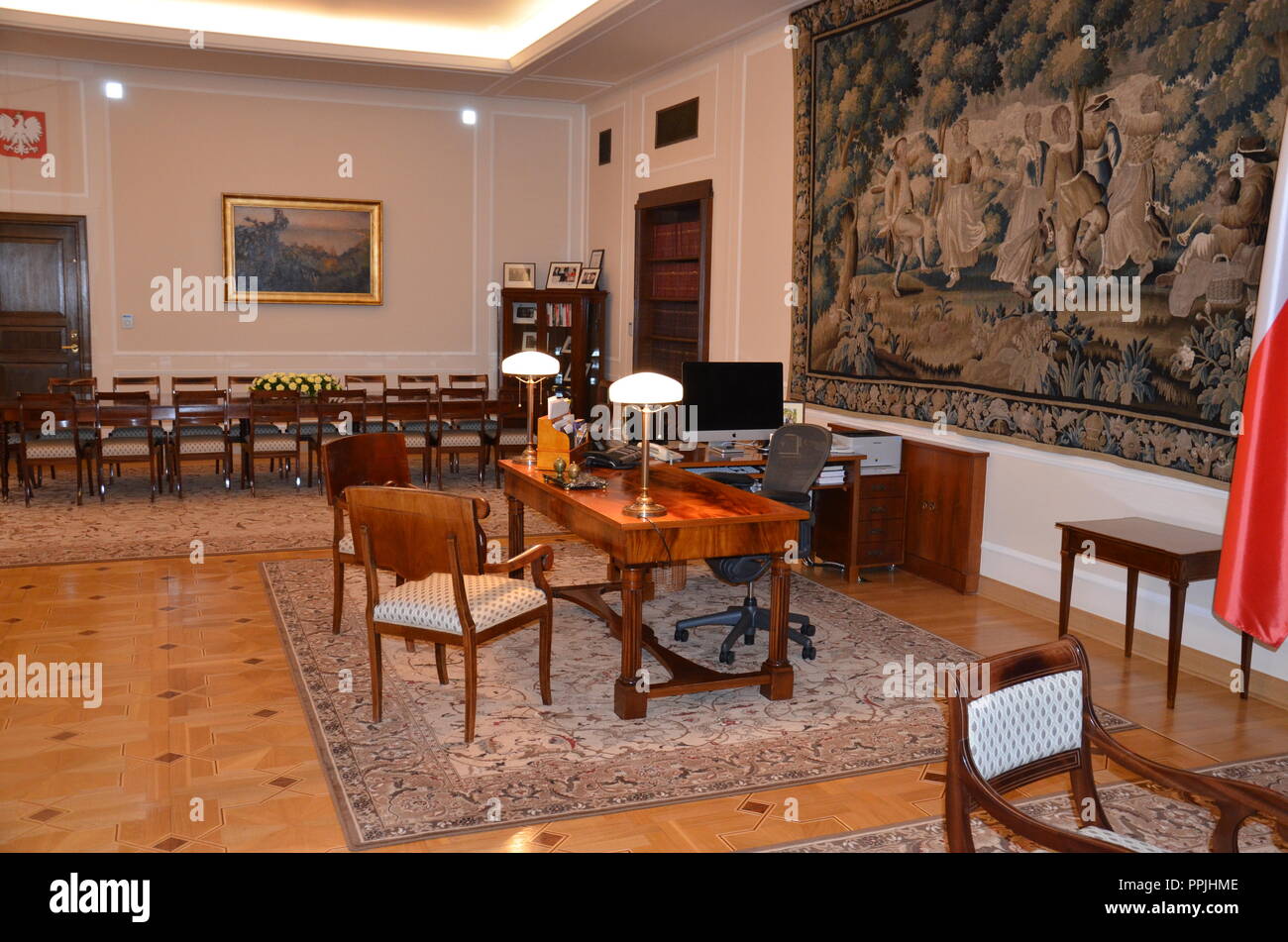 Cabinet of the Speaker of the Sejm of the Republic of Poland Stock Photo