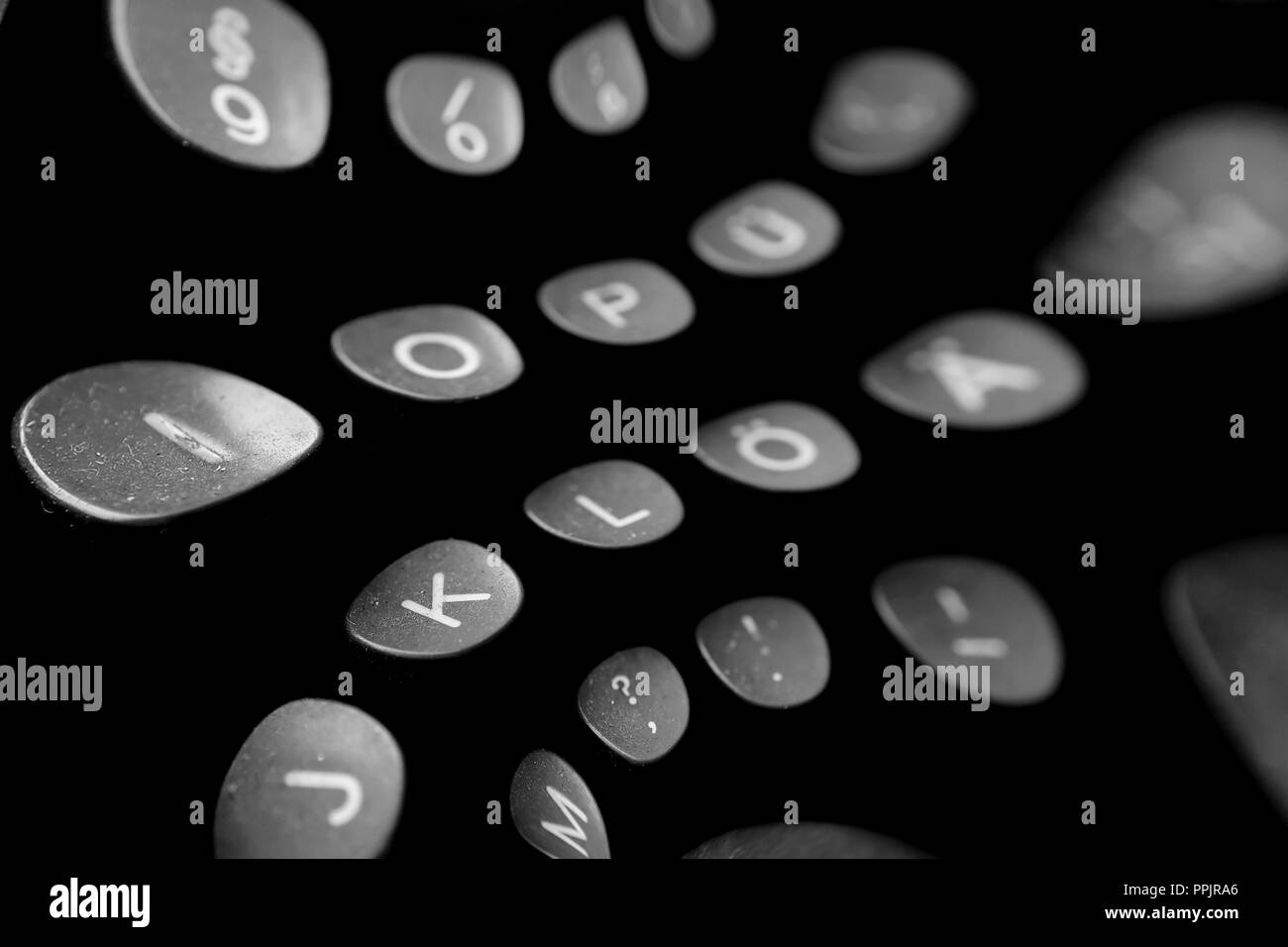 Background in the style of pouring letters Stock Photo - Alamy