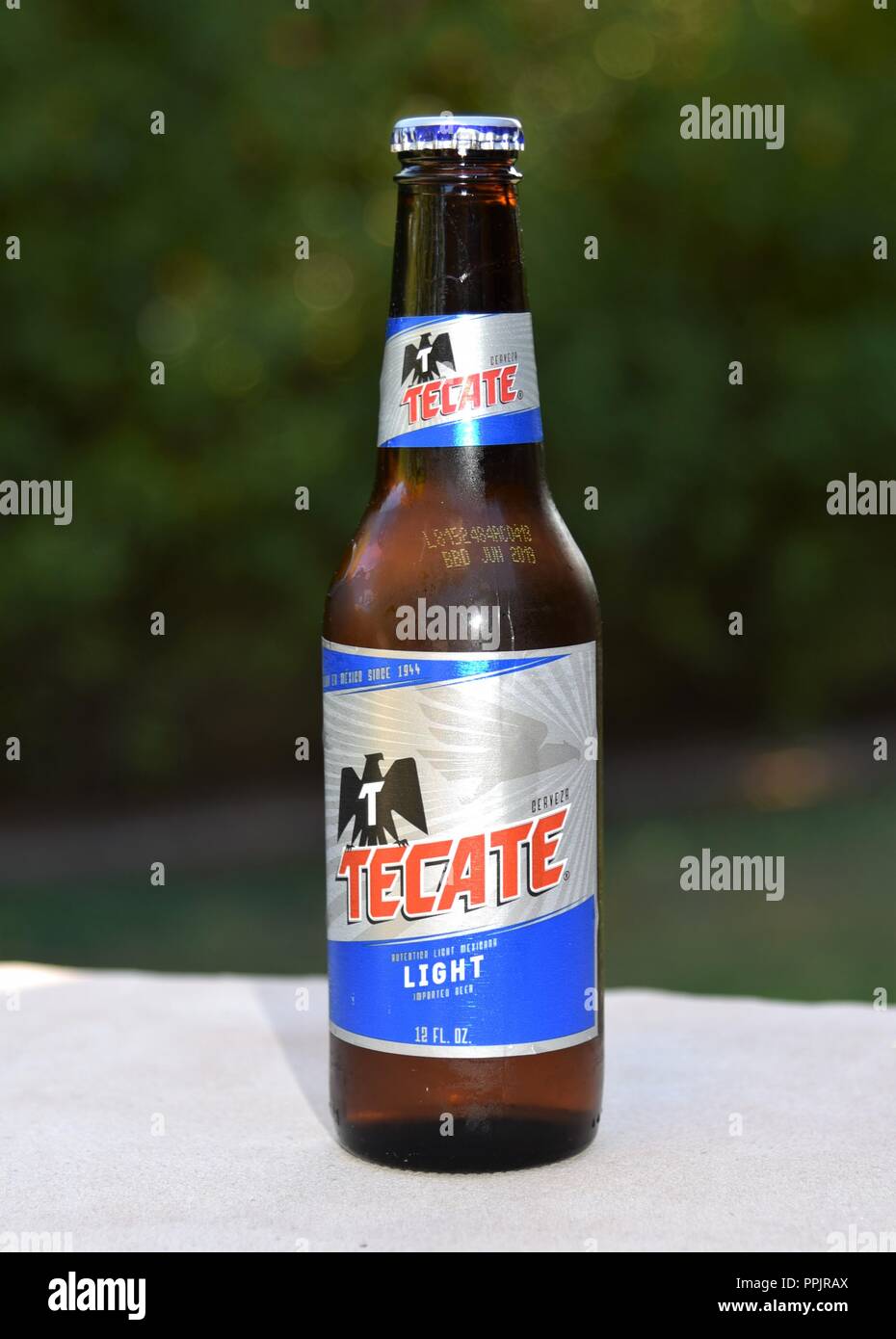Tecate beer made in Mexico Stock Photo