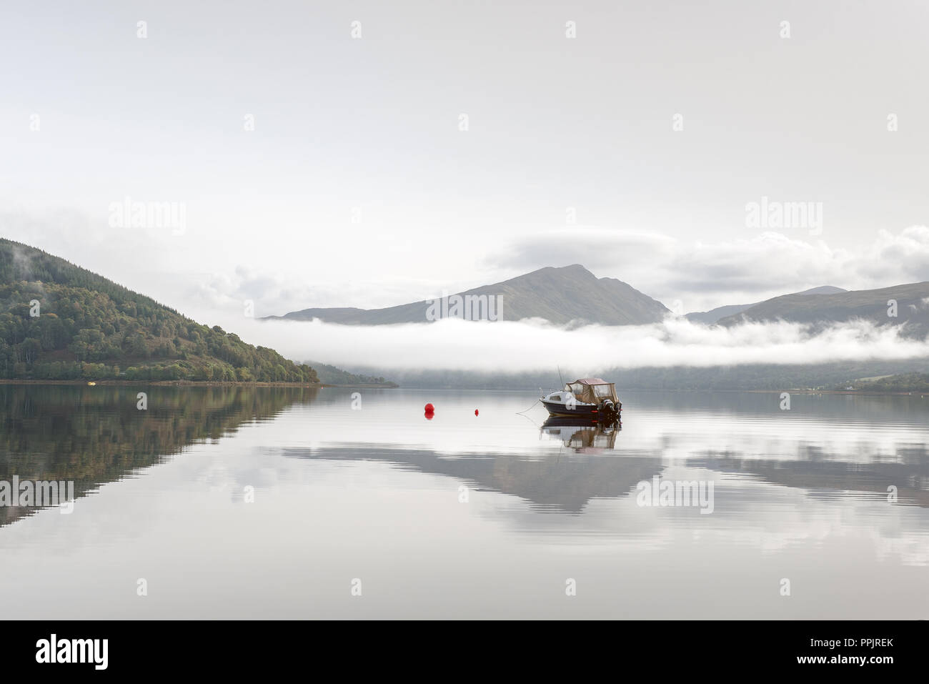 Reflections Loch Fyne Argyll Scotland Stock Photo