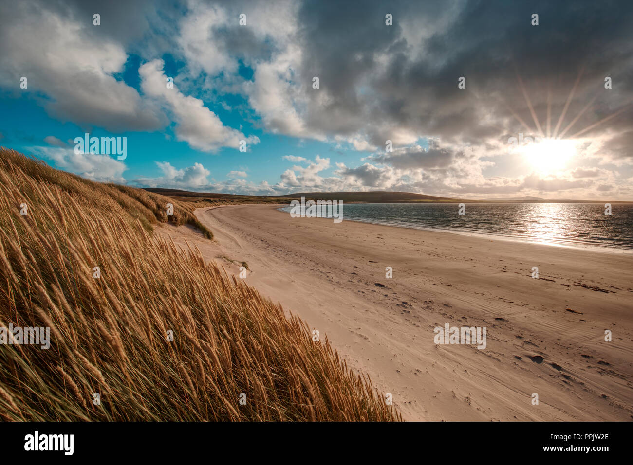 Sands of Doomy, Isle of Eday Stock Photo