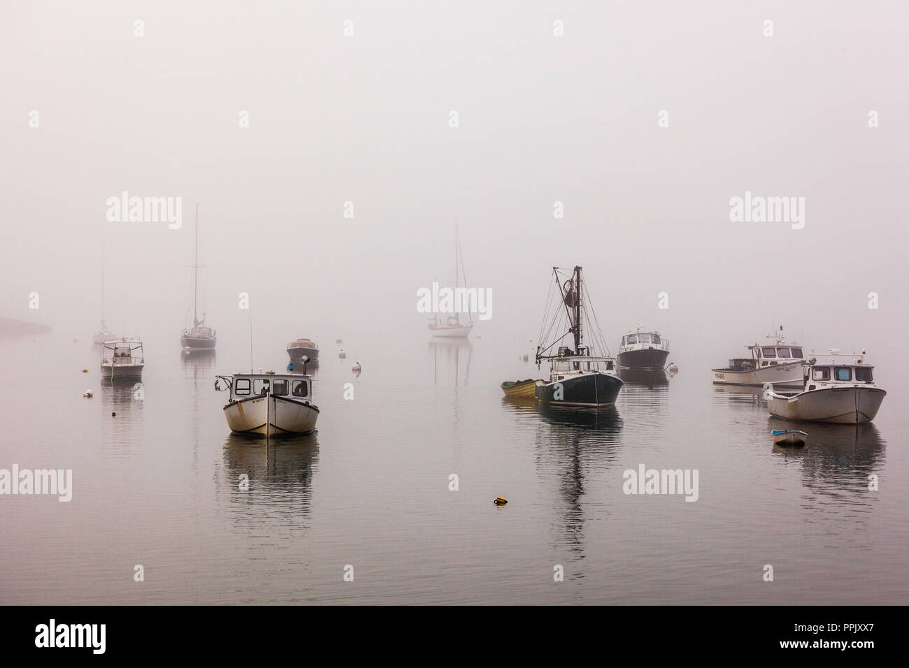Boats Round Pond, Maine, USA Stock Photo Alamy
