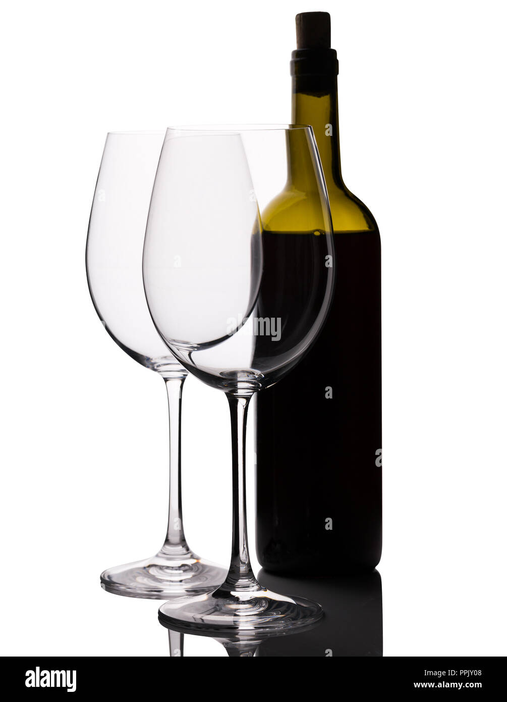 Empty red wine bottle hires stock photography and images Alamy