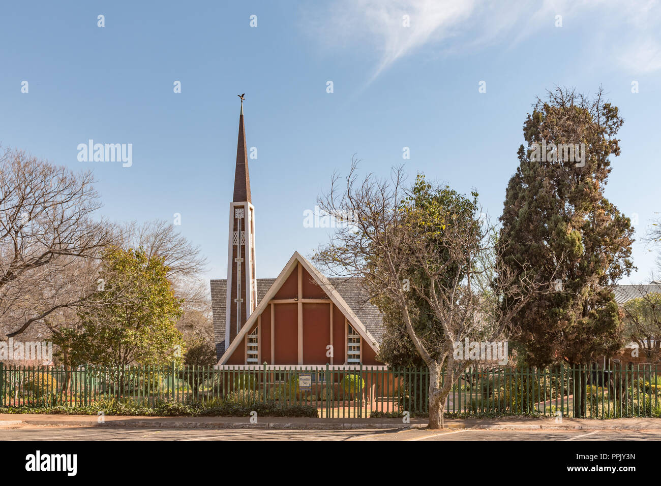PRETORIA, SOUTH AFRICA, JULY 31, 2018: The Dutch Reformed Church Lyttelton-East in Centurion in the Gauteng Province Stock Photo