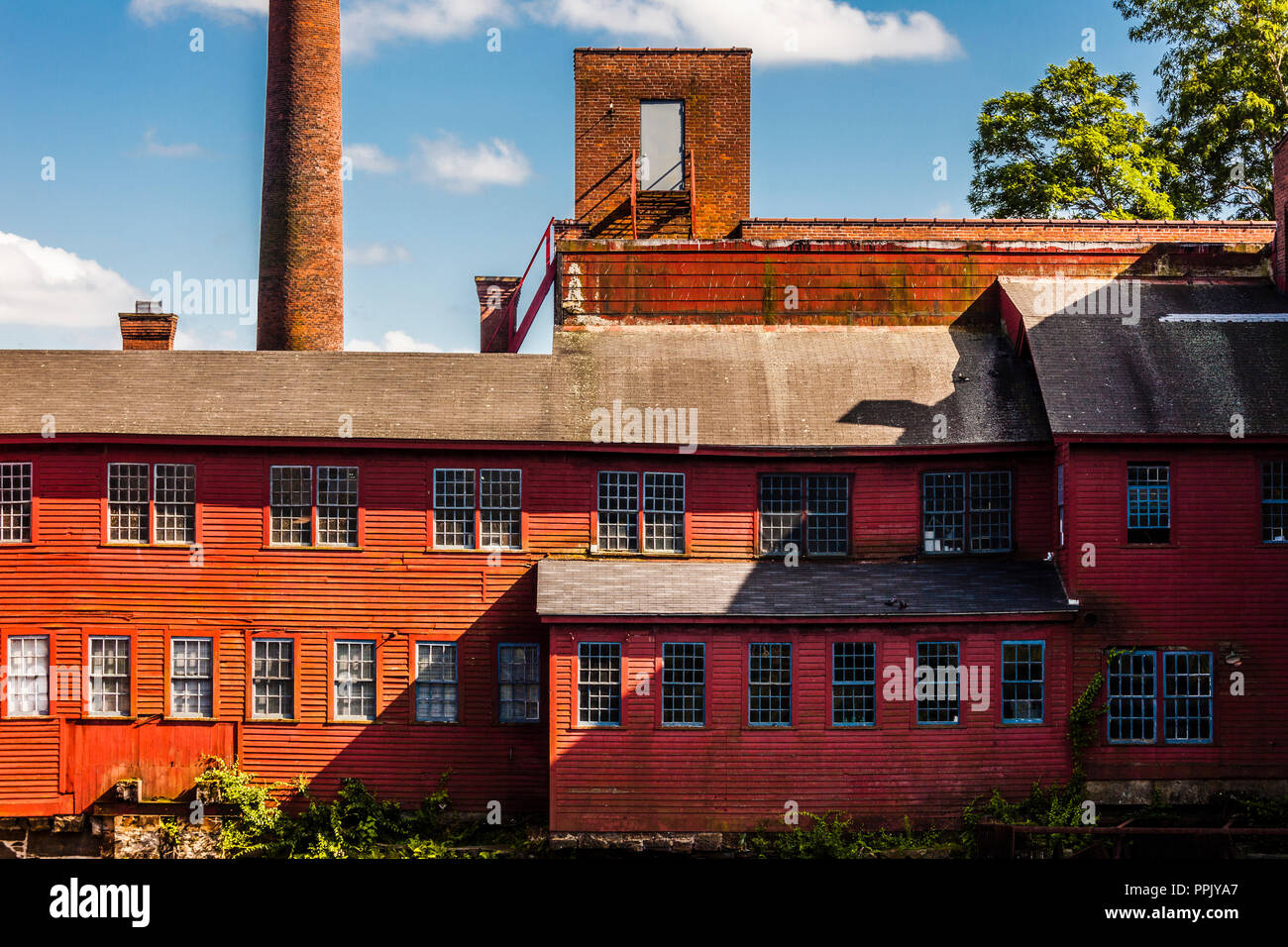 The Collins Company Axe Factory Collinsville, Connecticut, USA Stock