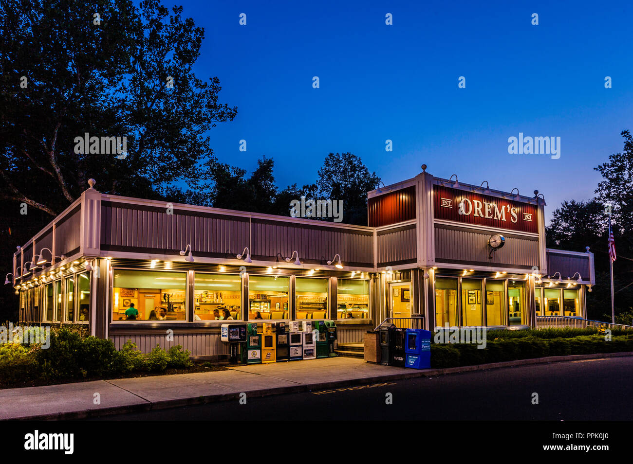 Orem's Diner   Wilton, Connecticut, USA Stock Photo