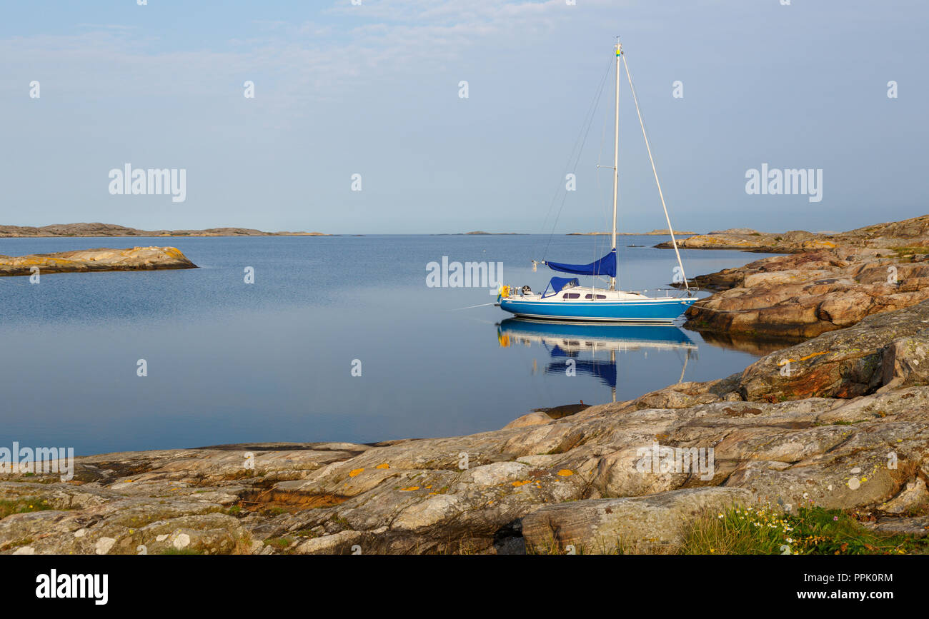 Morning at island in Seden West Coast Stock Photo