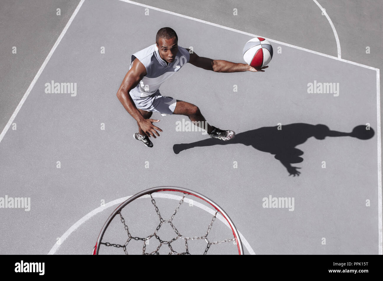 Top view african american player hi-res stock photography and images ...