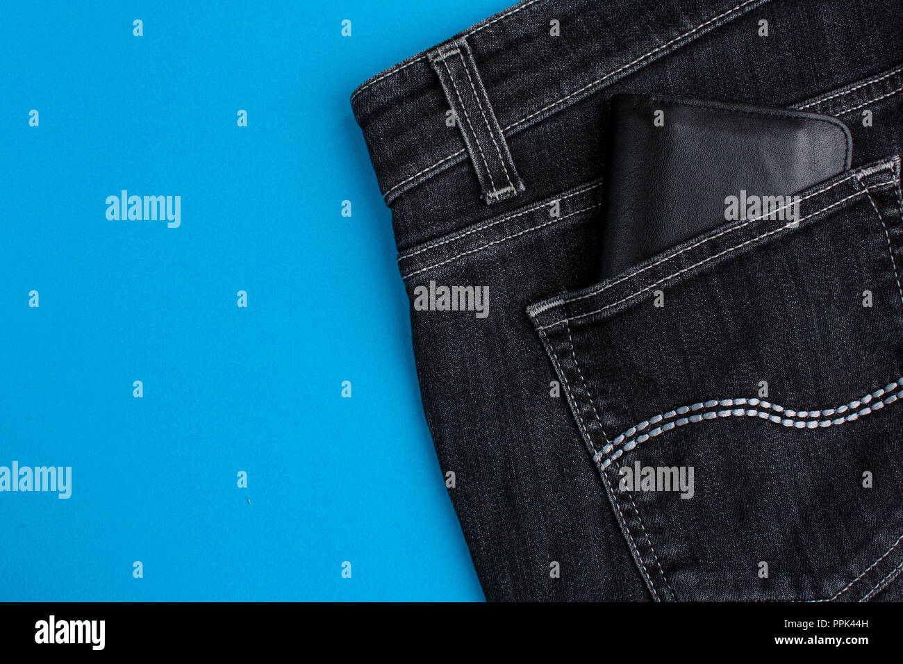 leather black jeans on