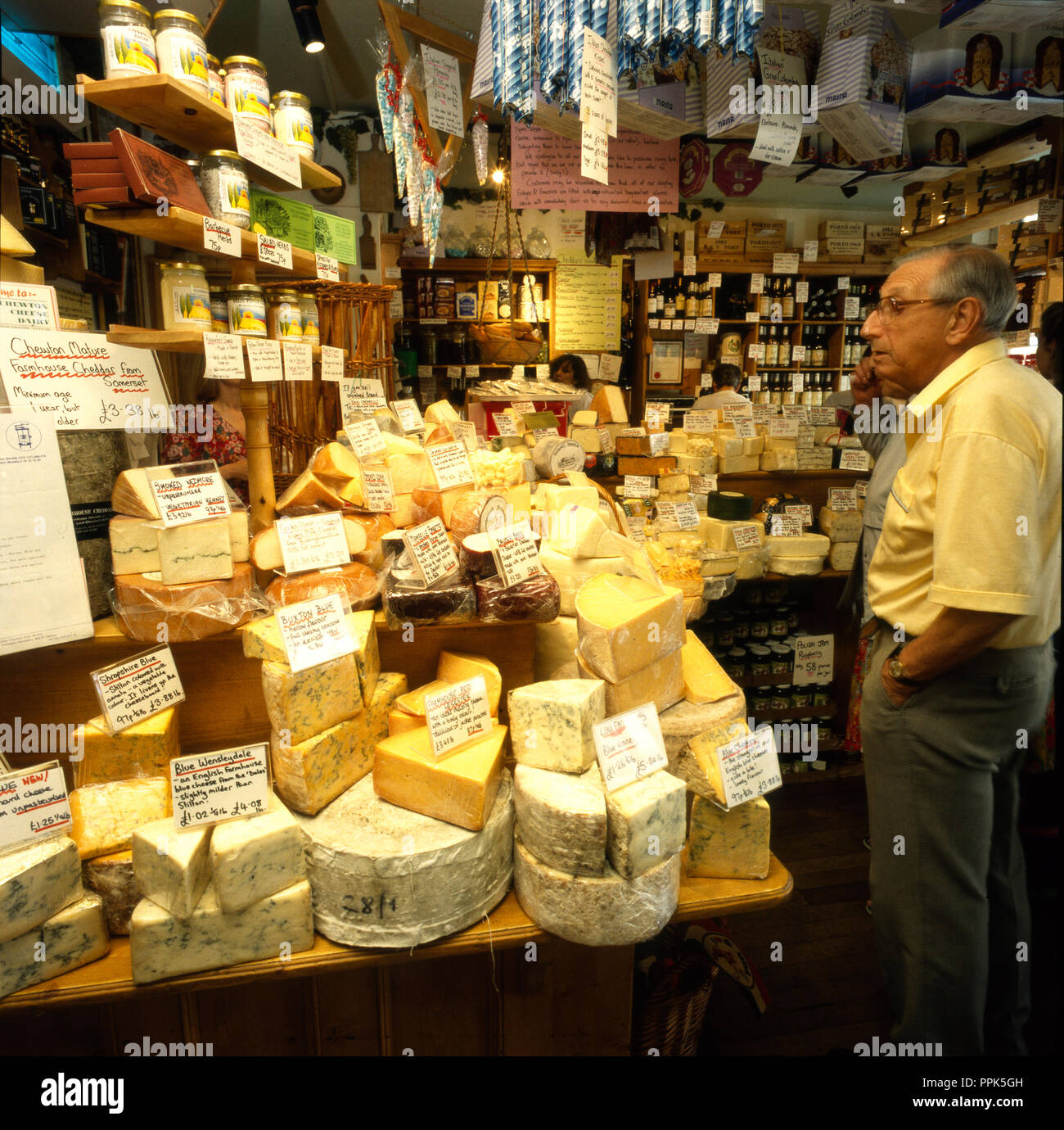 Traditional cheese shop Stock Photo Alamy