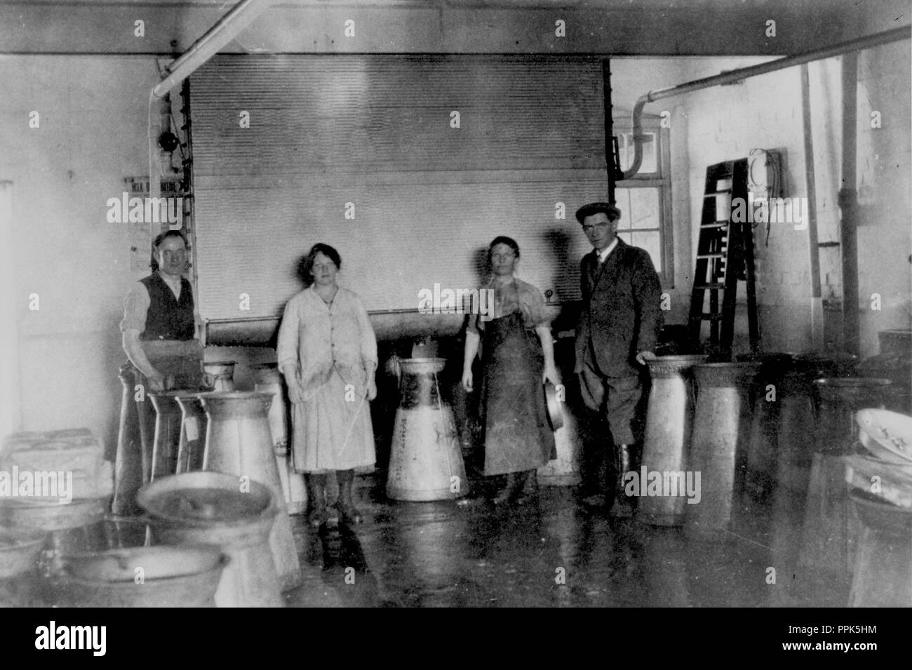 Whitland United Dairies Creamery 1937 Stock Photo