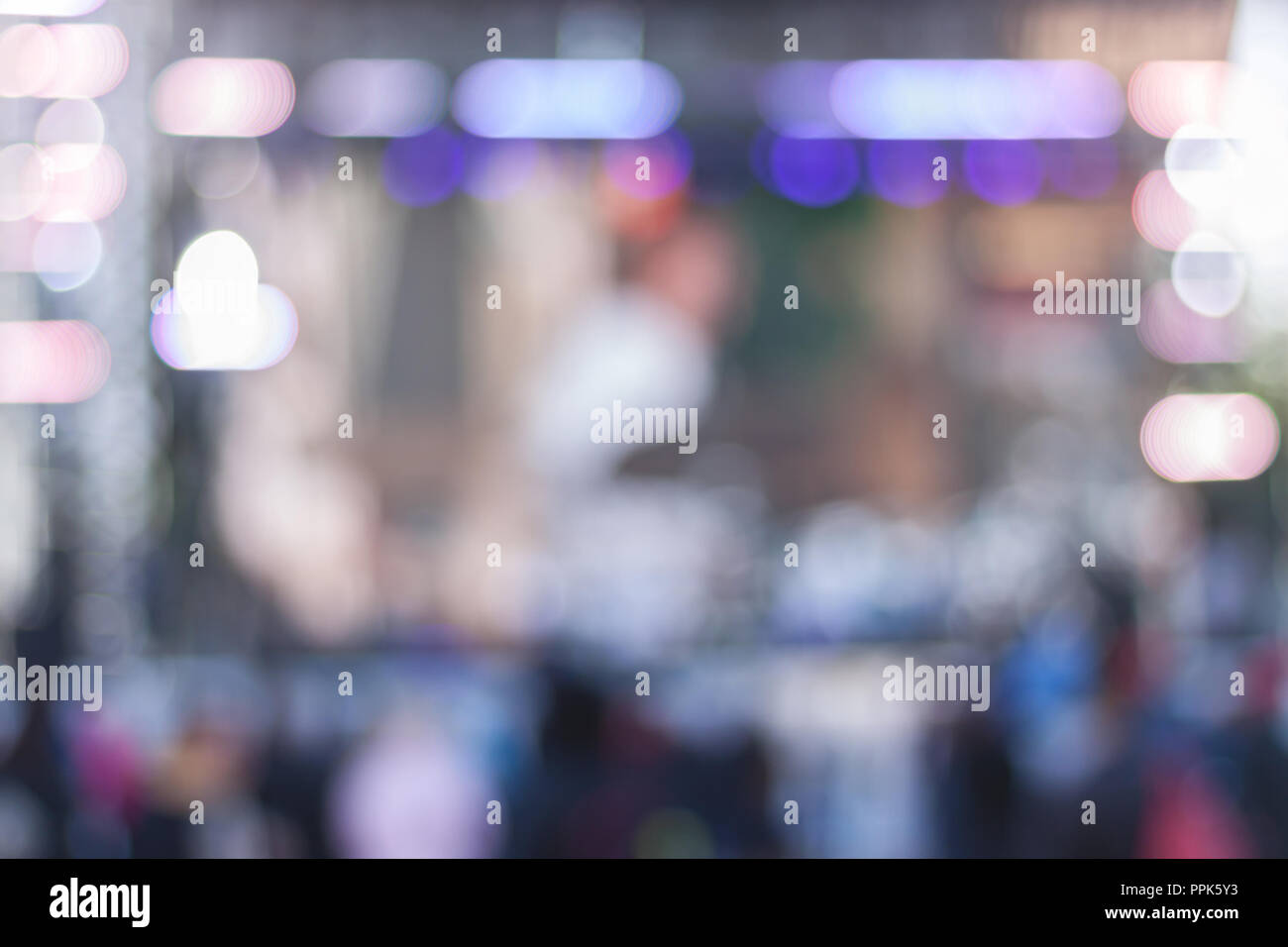 Blurry concert stage background. Live performance Stock Photo Alamy