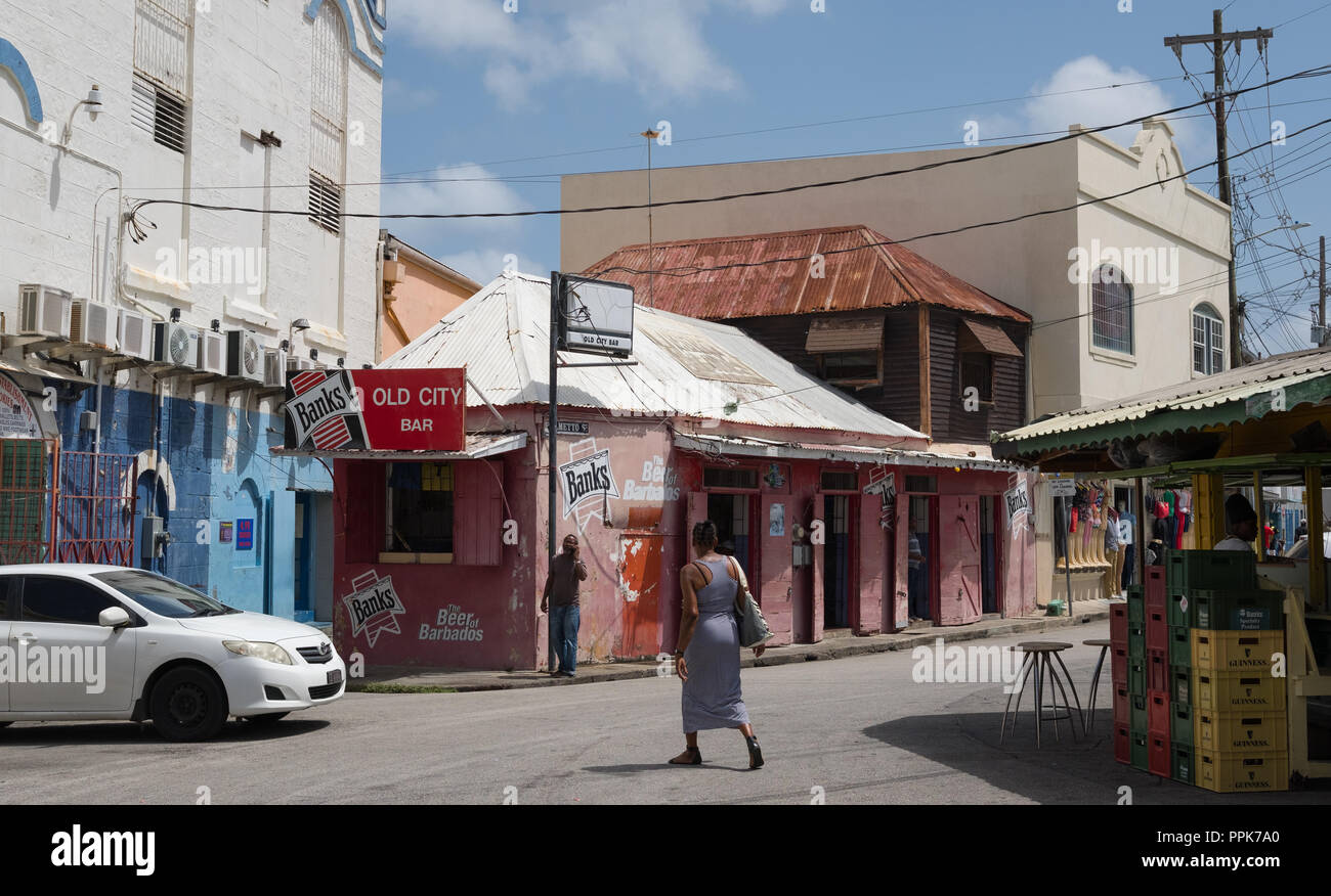 The Old City Bar, Palmetto Street, Bridgetown, Barbados Stock Photo Alamy