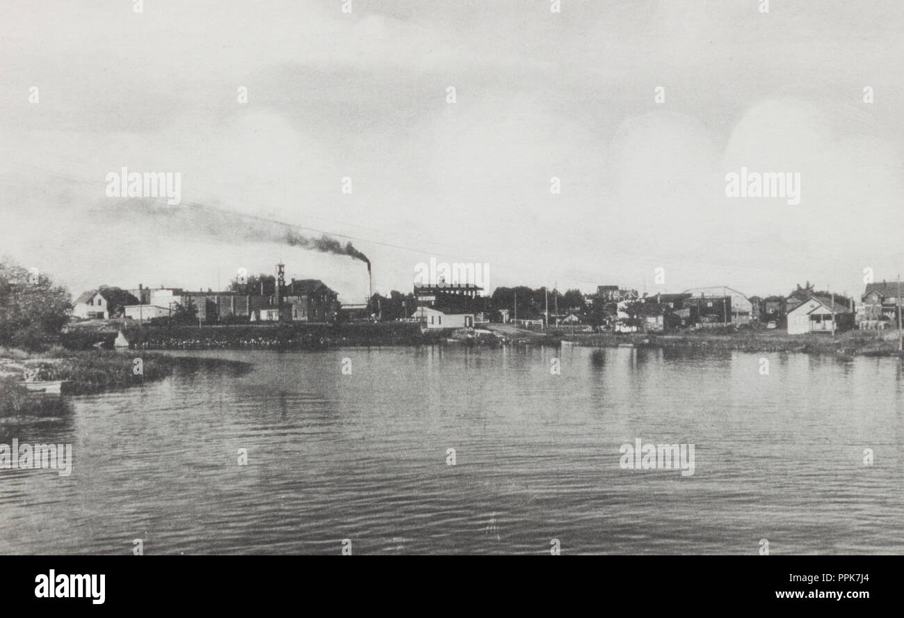 Blind River, Ontario Canada, unknown photographer, antique postcard