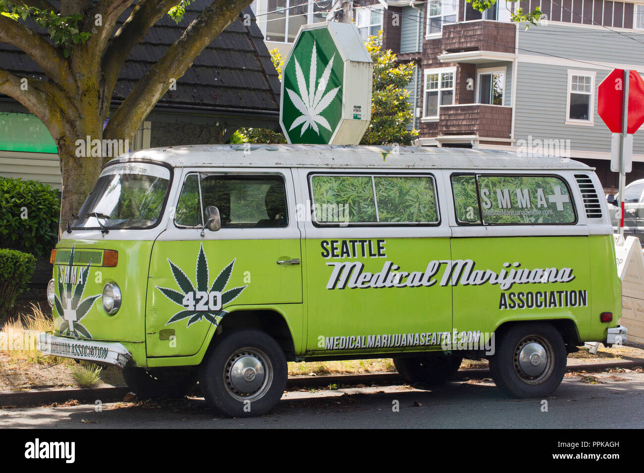 Seattle, Medical Marijuana Association, Washington State, USA Stock Photo