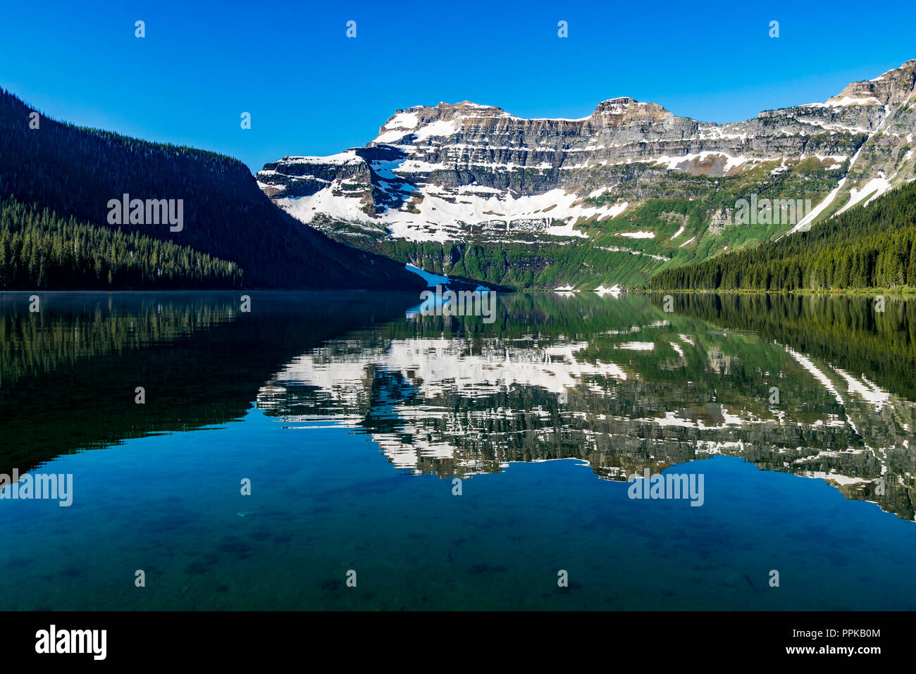 Cameron Lake, Waterton Lakes National Park, Alberta, Canada Stock Photo