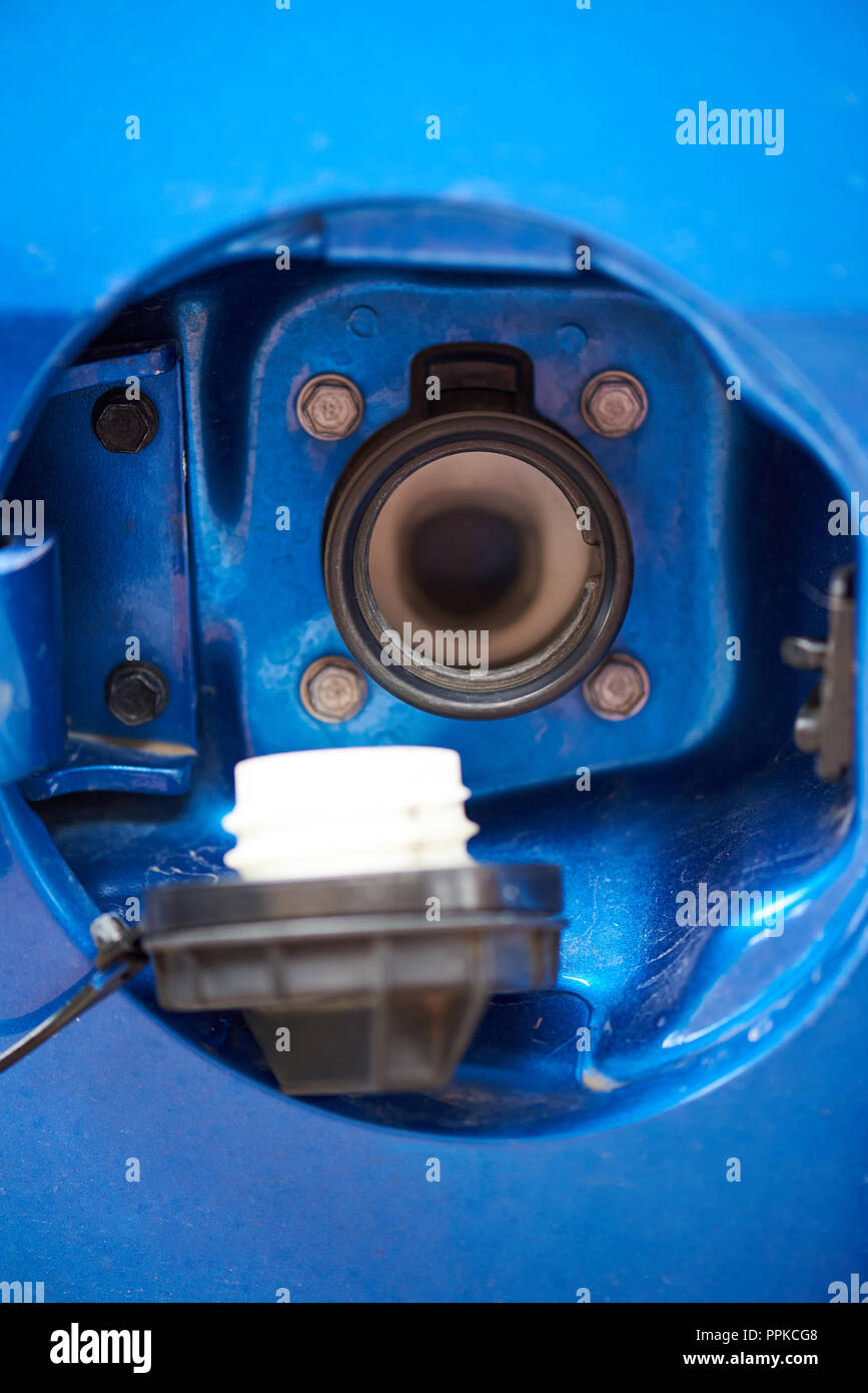 Blue gasoline fuel pump nozzle hires stock photography and images Alamy