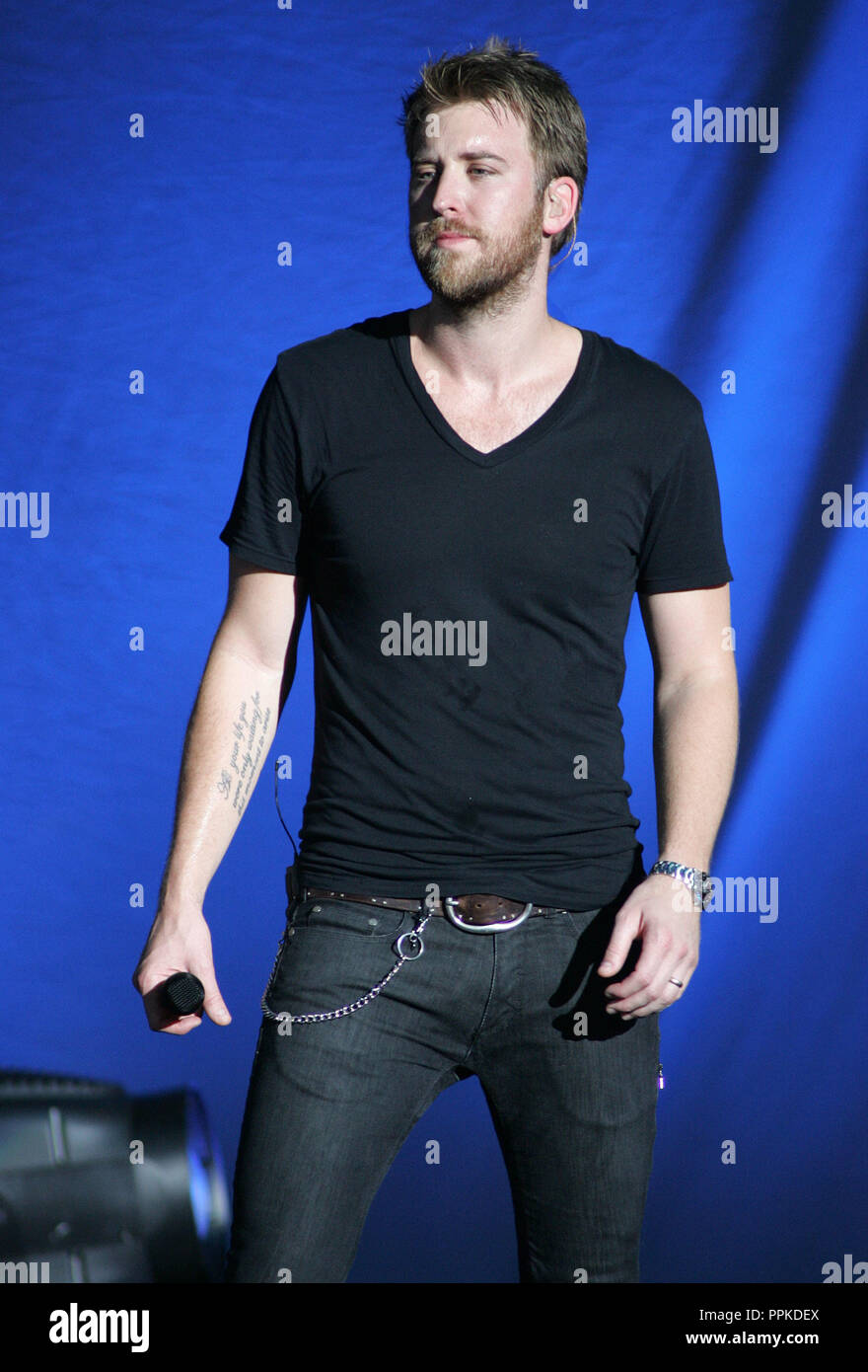 Charles Kelley with Lady Antebellum performs in concert at the Cruzan  Amphitheater in West Palm Beach, Florida on May 8, 2010 Stock Photo - Alamy