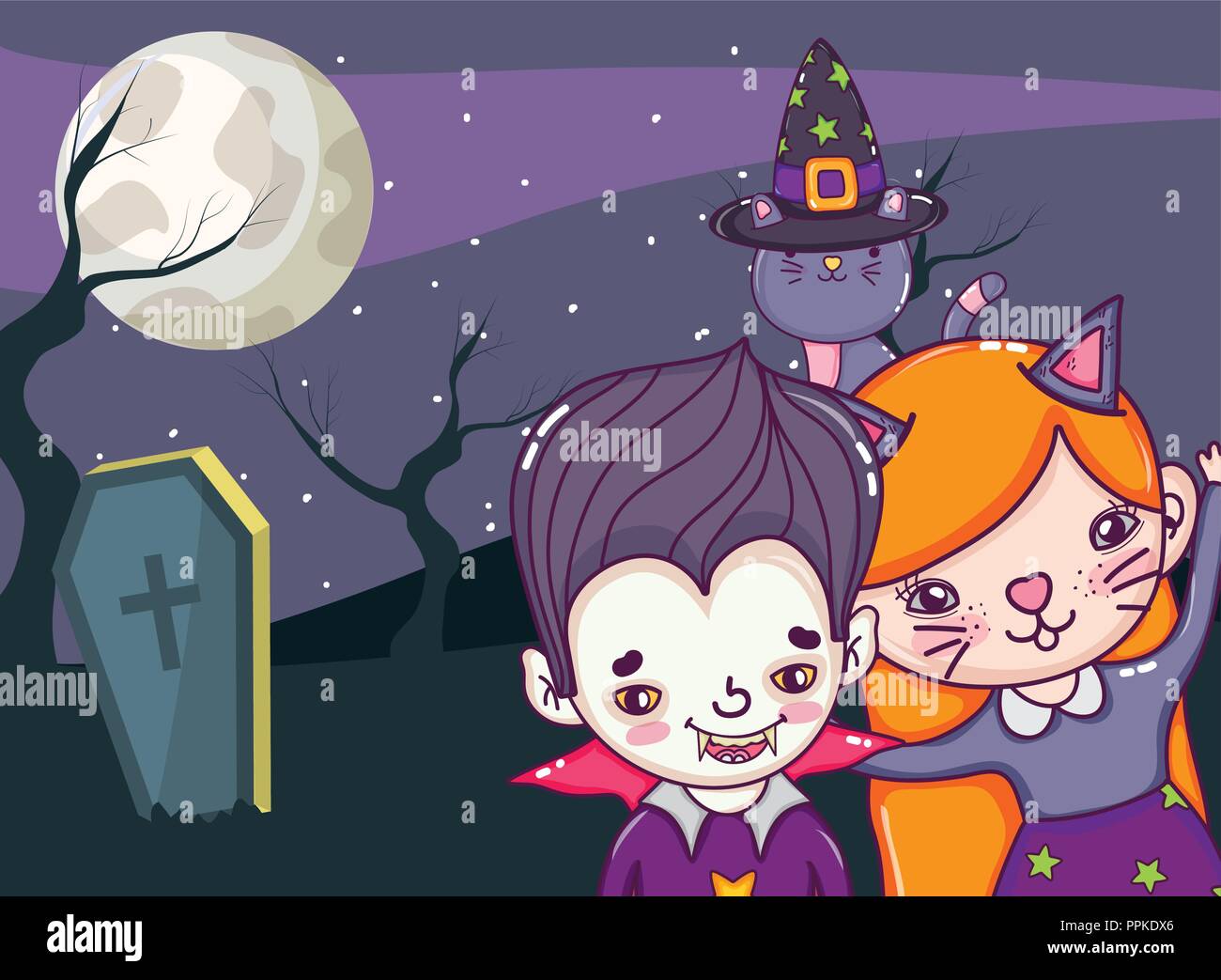 Tree House Kids Stock Vector Images Alamy