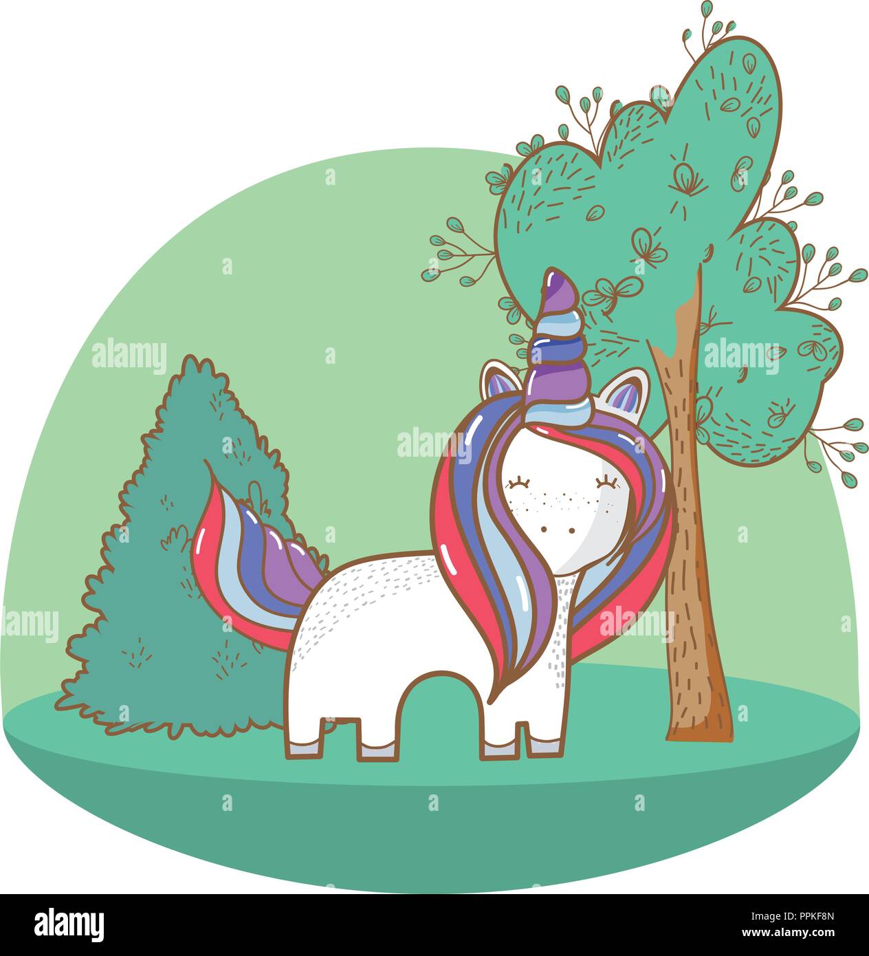 Happy Birthday Unicorn Cartoons Stock Vector Image And Art Alamy