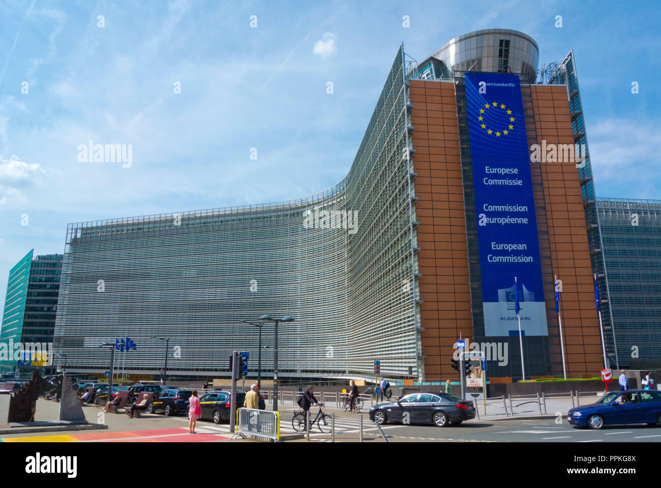 Berlaymont, European Commission headquarters, European Quarter, Brussels, Belgium Stock Photo