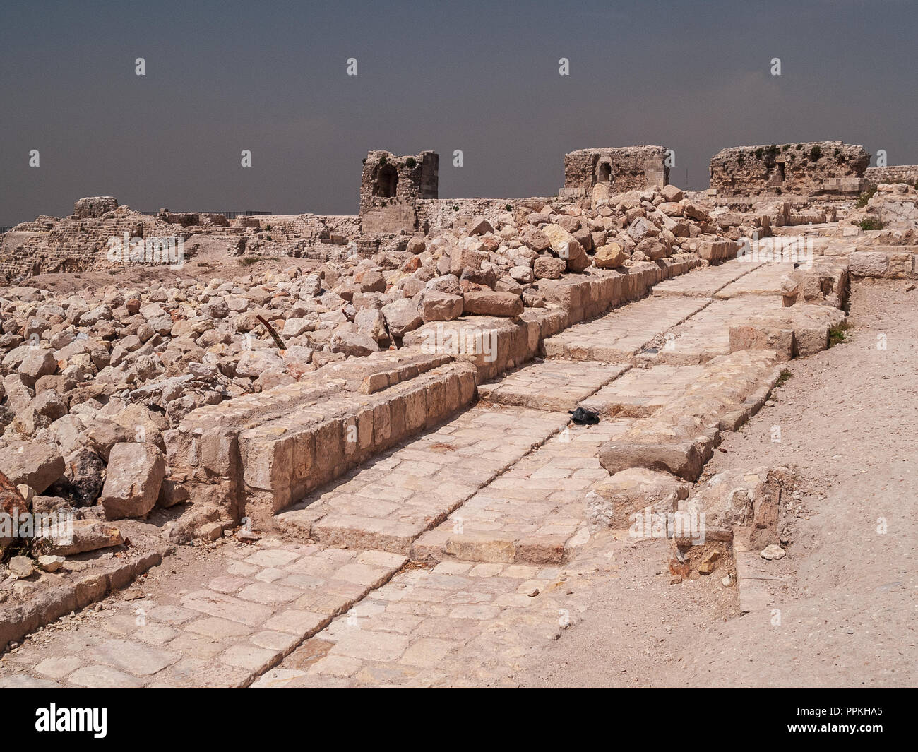 The Citadel of Aleppo — medieval fortified palace in the center of the ...