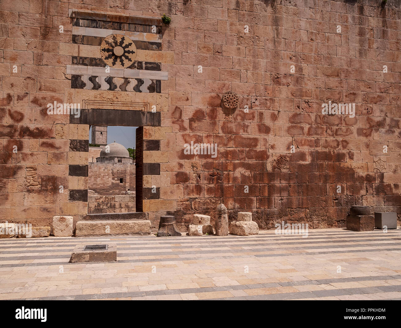 The Citadel of Aleppo — medieval fortified palace in the center of the ...