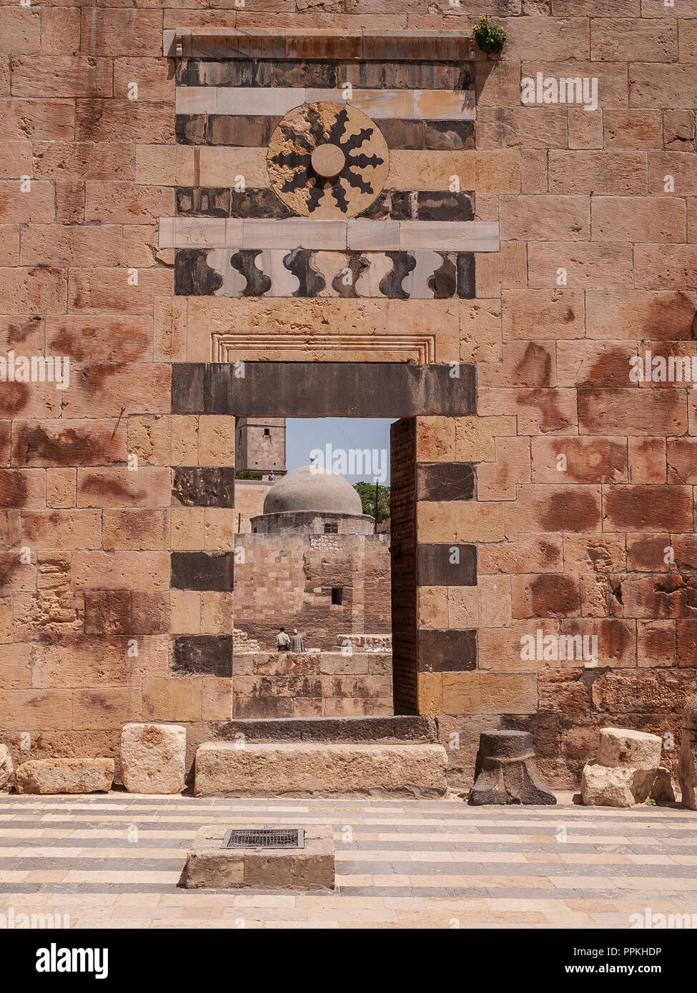 The Citadel of Aleppo — medieval fortified palace in the center of the ...