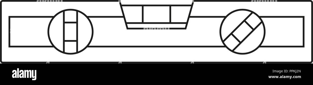 Line Art Black And White Level Tool Stock Vector Image Art Alamy