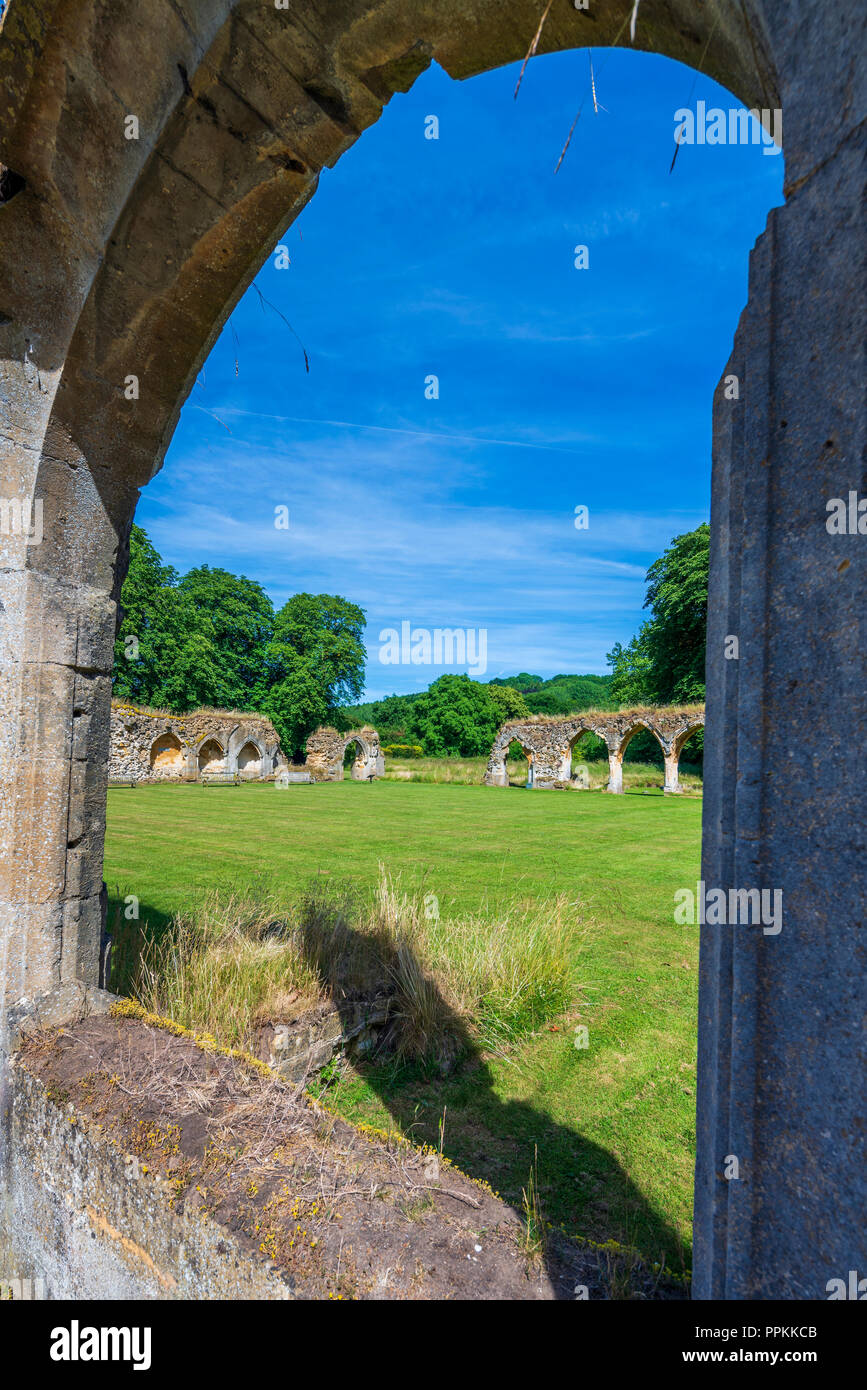 Hailes Abbey, Gloucestershire, England, United Kingdom, Europe Stock Photo