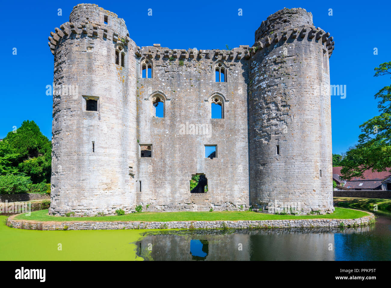 Nunney Castle, Somerset, England, United Kingdom, Europe Stock Photo
