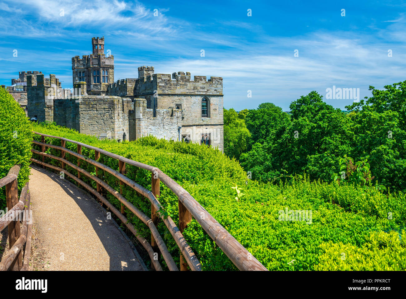 Warwick Castle, Warwickshire, West Midlands, England, United Kingdom, Europe Stock Photo