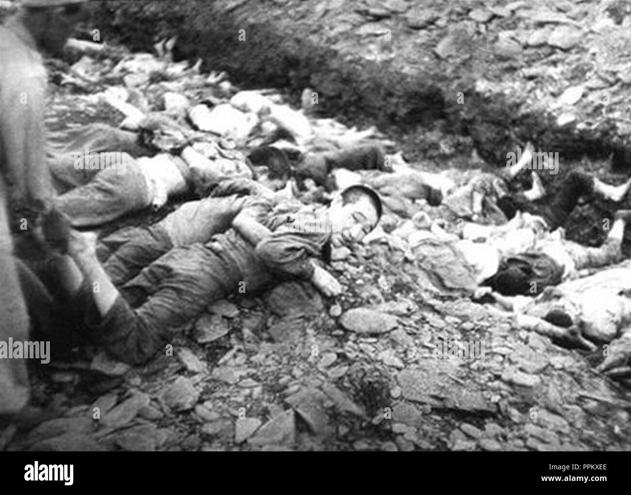 Bodo League Massacre at Daejon South Korea 1950. Stock Photo