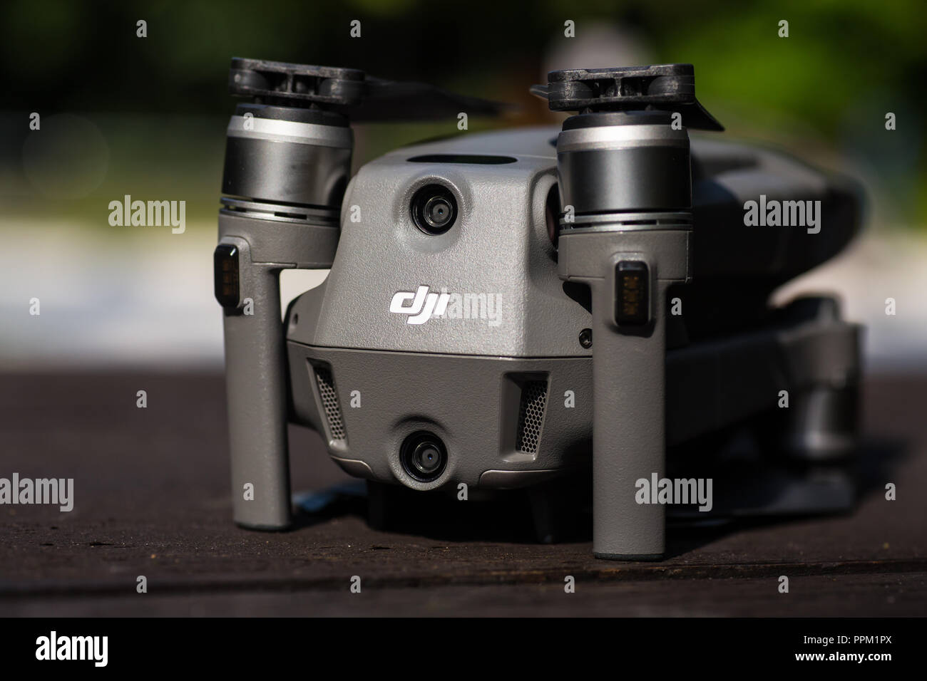 Rear view of DJI Mavic 2 Pro drone Stock Photo