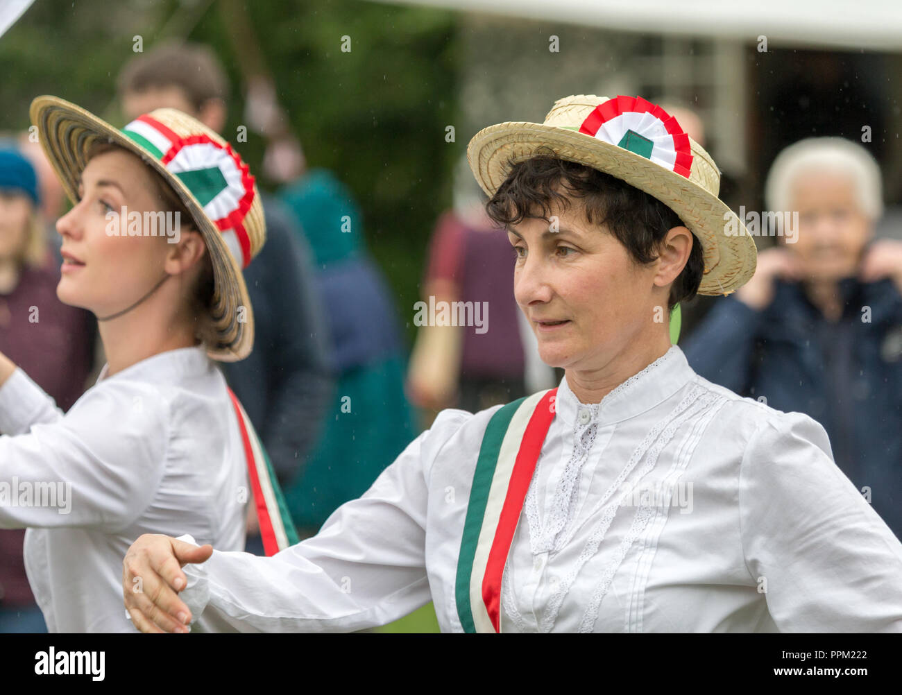 The About Time Dance Company performing at the Lakes Alive Festival Celebrating the NUWSS march from Carlisle to London, part of the suffrage movement Stock Photo