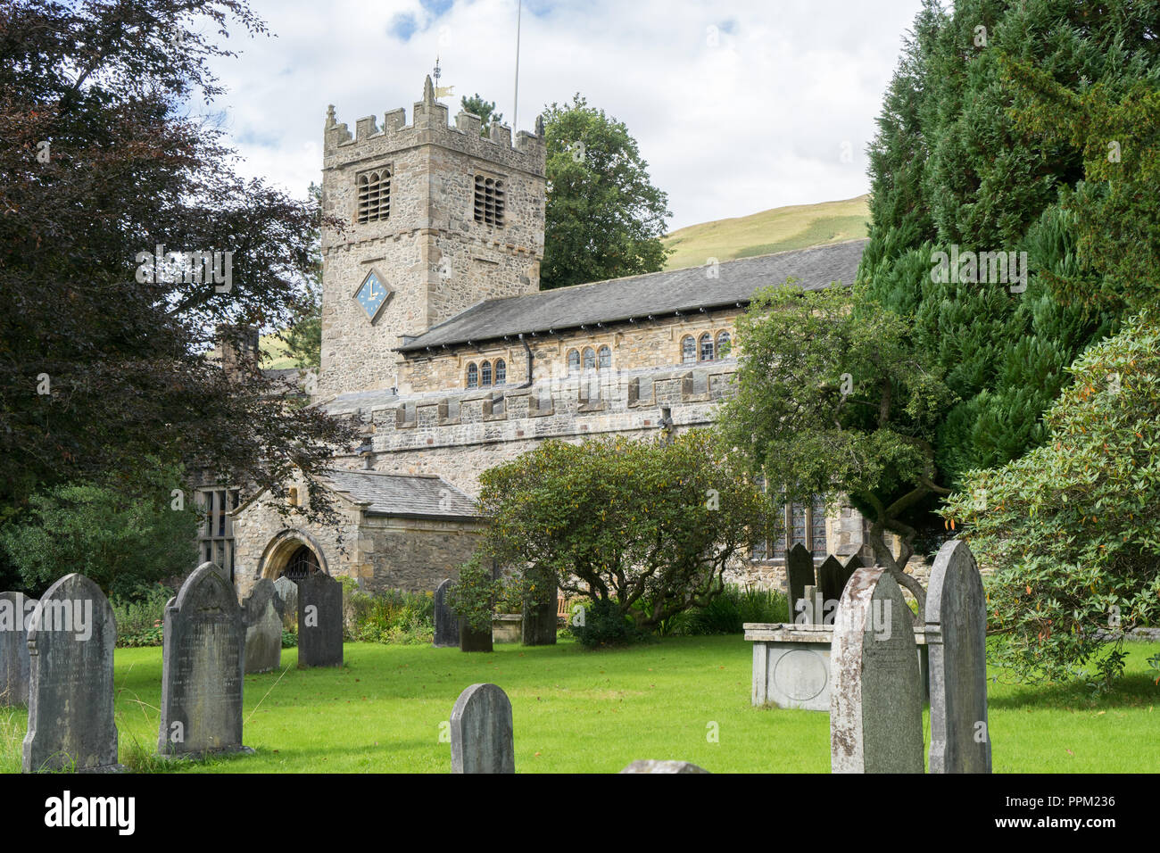 Sedbergh Parish Church in Cumbria Stock Photo