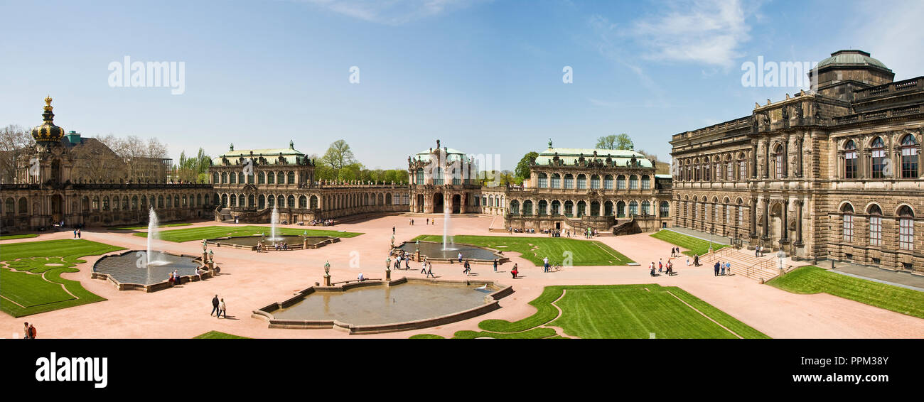 Galerie Neue Meister and gardens. Dresden, Germany Stock Photo