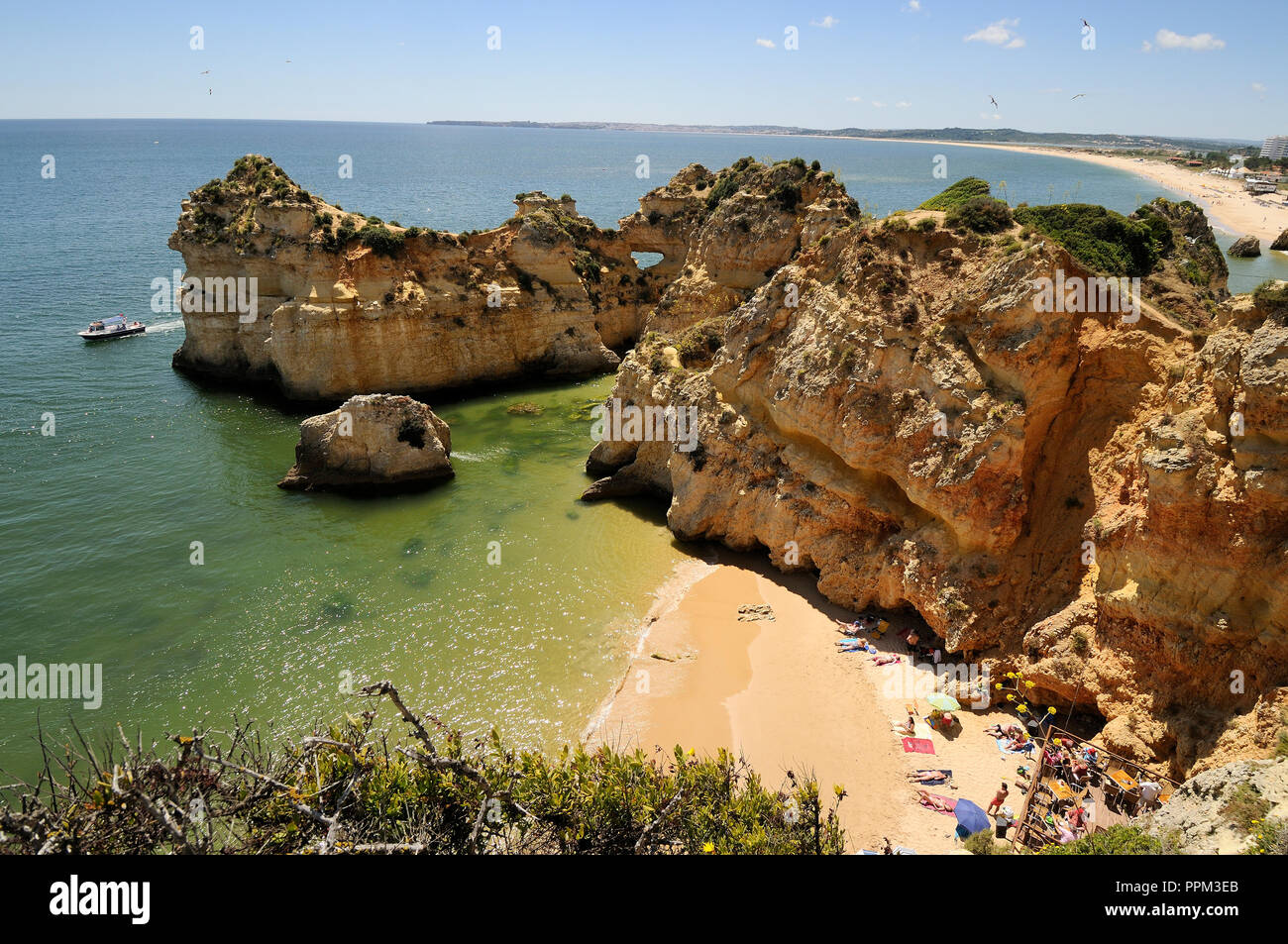 Praia dos Três Irmãos, Algarve, Portugal Stock Photo