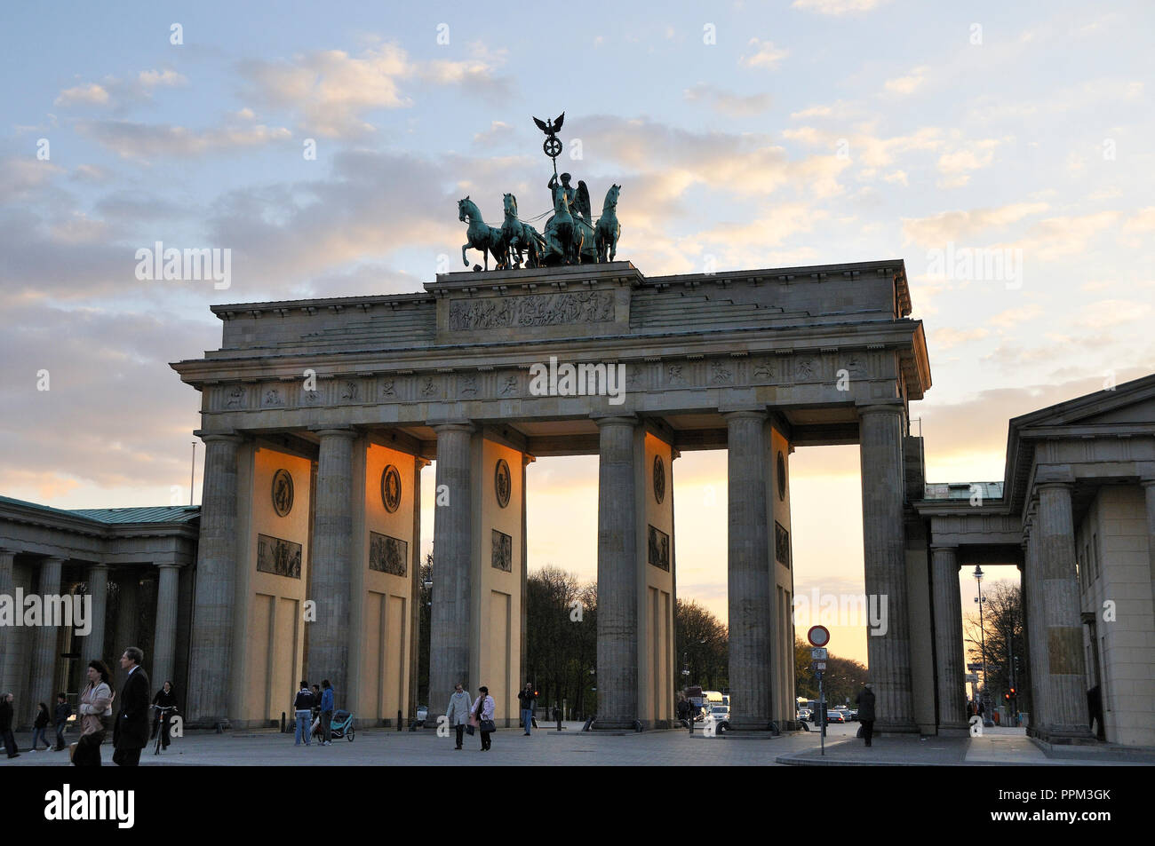 Brandenburg Gate, Pariser Platz, Berlin, Germany Stock Photo